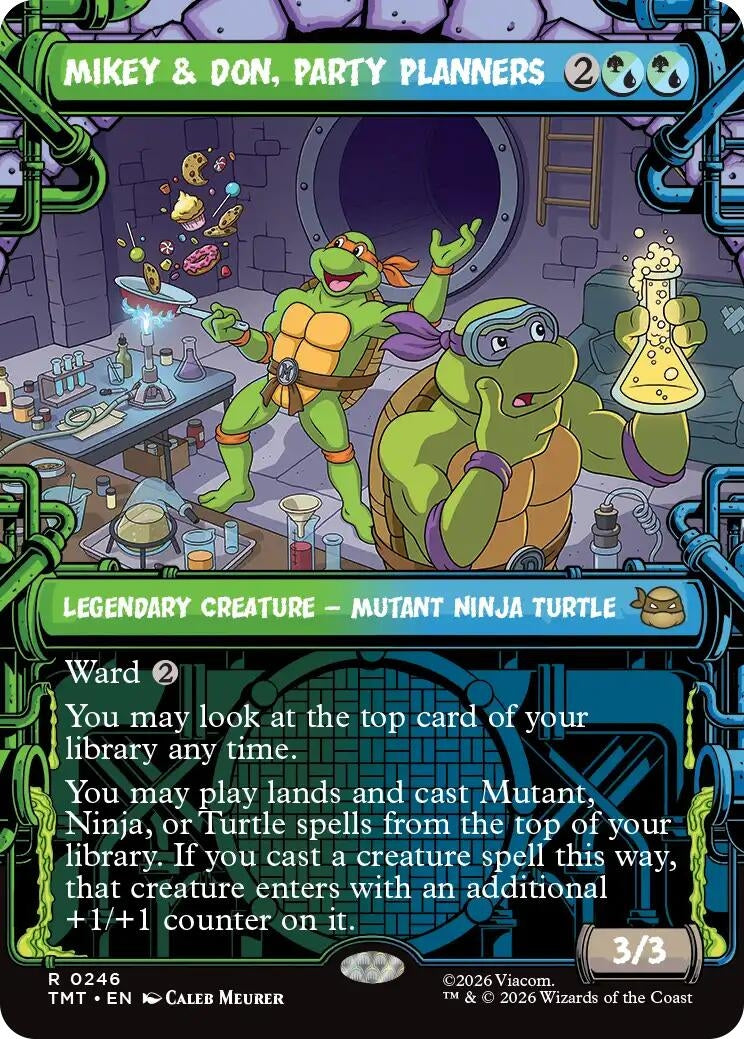 Image for Mikey & Don, Party Planners (Showcase) (246) (Teenage Mutant Ninja Turtles) - Magic: The Gathering