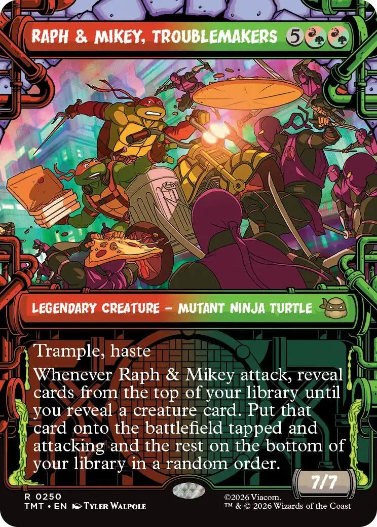 Image for Raph & Mikey, Troublemakers (Showcase) (250) (Teenage Mutant Ninja Turtles) - Magic: The Gathering