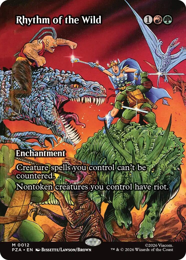 Image for Rhythm of the Wild (Borderless) (12) (Teenage Mutant Ninja Turtles Source Material) - Magic: The Gathering
