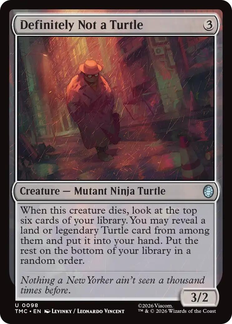 Image for Definitely Not a Turtle (98) (Teenage Mutant Ninja Turtles) - Magic: The Gathering