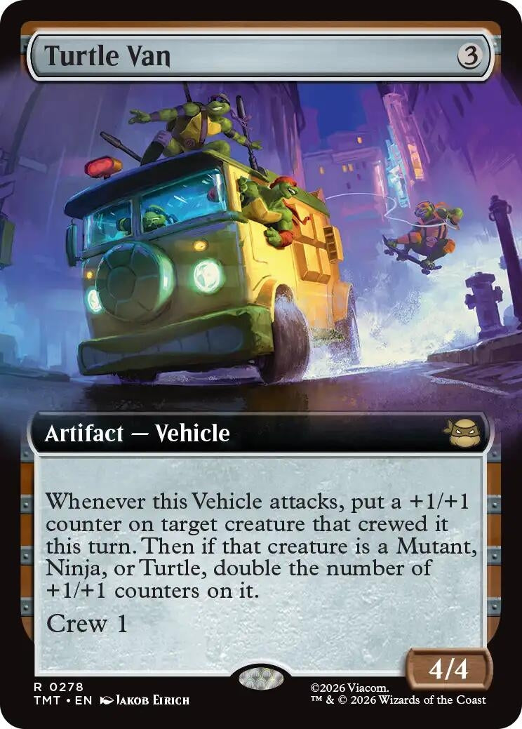 Image for Turtle Van (Extended Art) (278) (Teenage Mutant Ninja Turtles) - Magic: The Gathering