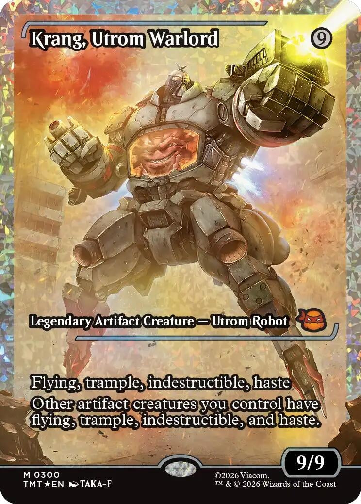 Krang, Utrom Warlord (Showcase) (Fracture Foil) (300) (Teenage Mutant Ninja Turtles)