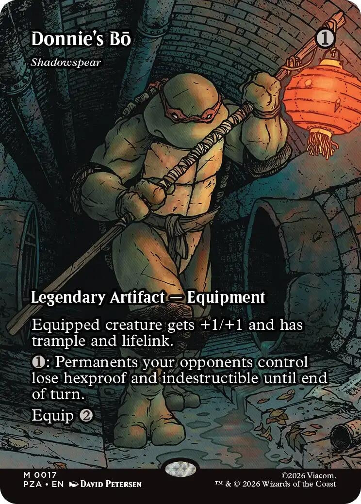 Image for Donnie's Bo - Shadowspear (Borderless) (17) (Teenage Mutant Ninja Turtles Source Material) - Magic: The Gathering