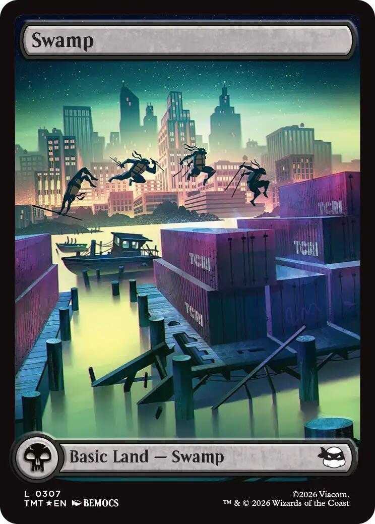 Swamp (0307) (Surge Foil) (307) (Teenage Mutant Ninja Turtles)