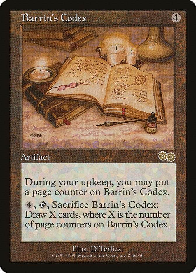 Image for Barrin's Codex (286) (Urza's Saga) - Magic: The Gathering