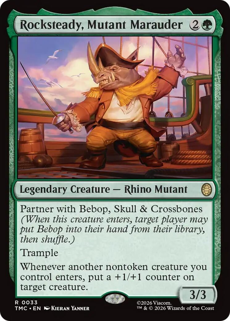 Image for Rocksteady, Mutant Marauder (33) (Teenage Mutant Ninja Turtles) - Magic: The Gathering