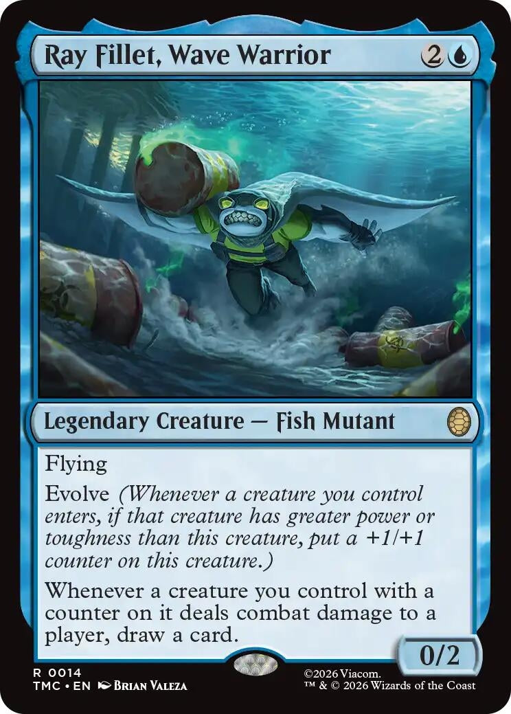 Image for Ray Fillet, Wave Warrior (14) (Teenage Mutant Ninja Turtles) - Magic: The Gathering