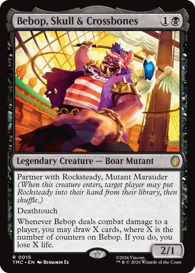 Image for Bebop, Skull & Crossbones (15) (Teenage Mutant Ninja Turtles) - Magic: The Gathering