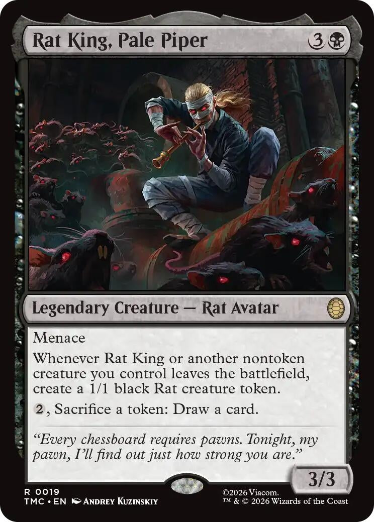 Image for Rat King, Pale Piper (19) (Teenage Mutant Ninja Turtles) - Magic: The Gathering