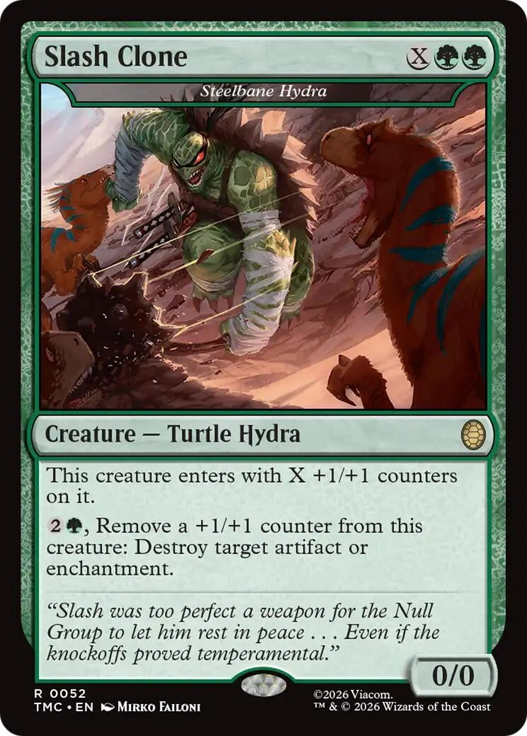 Image for Slash Clone - Steelbane Hydra (52) (Teenage Mutant Ninja Turtles) - Magic: The Gathering