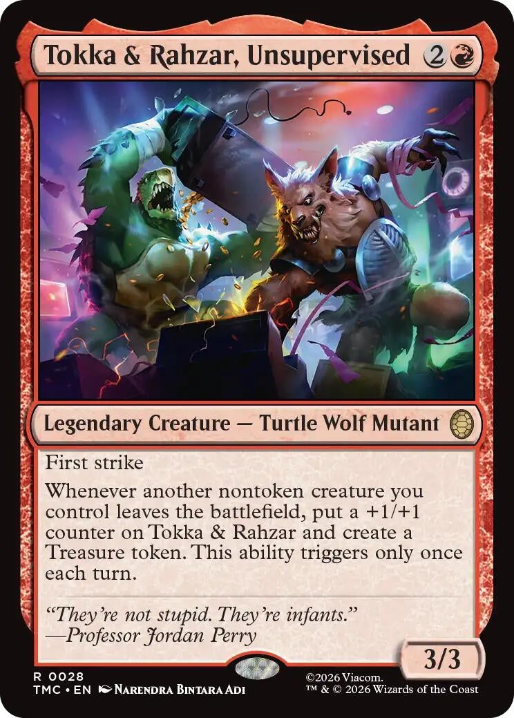 Image for Tokka & Rahzar, Unsupervised (28) (Teenage Mutant Ninja Turtles) - Magic: The Gathering
