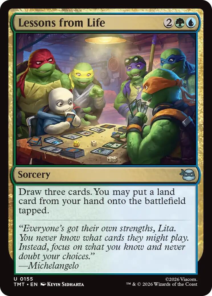 Image for Lessons from Life (155) (Teenage Mutant Ninja Turtles) - Magic: The Gathering