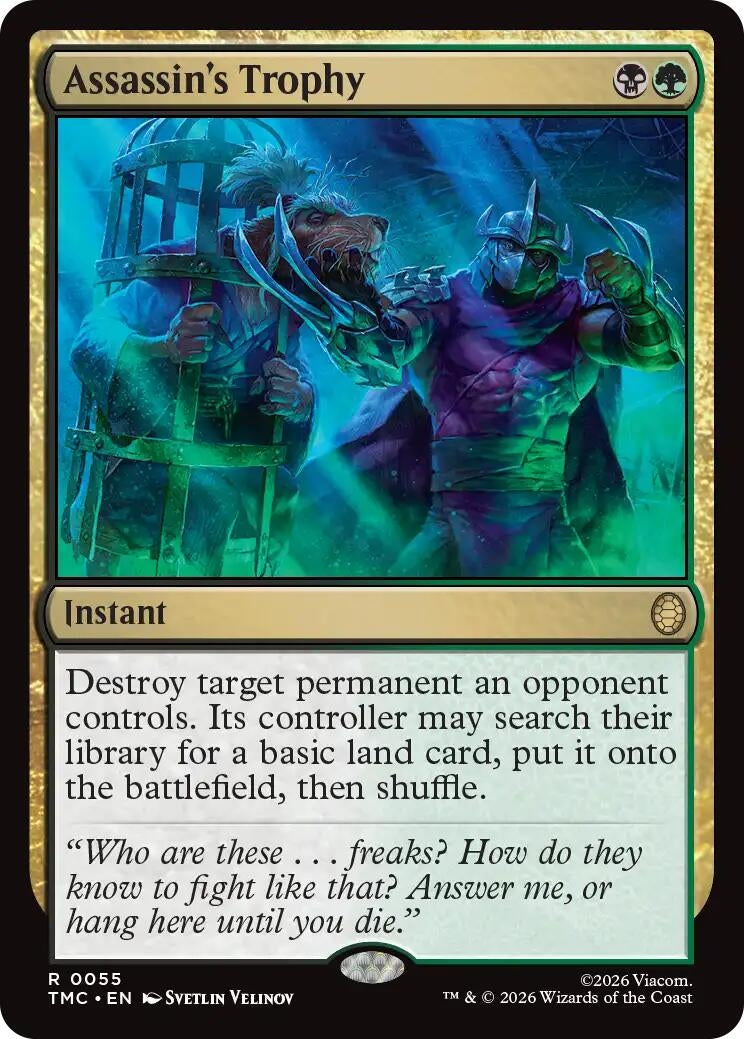 Image for Assassin's Trophy (55) (Teenage Mutant Ninja Turtles) - Magic: The Gathering