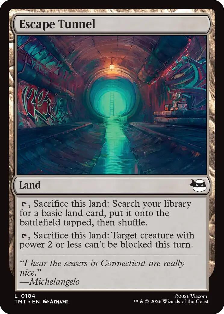 Image for Escape Tunnel (184) (Teenage Mutant Ninja Turtles) - Magic: The Gathering
