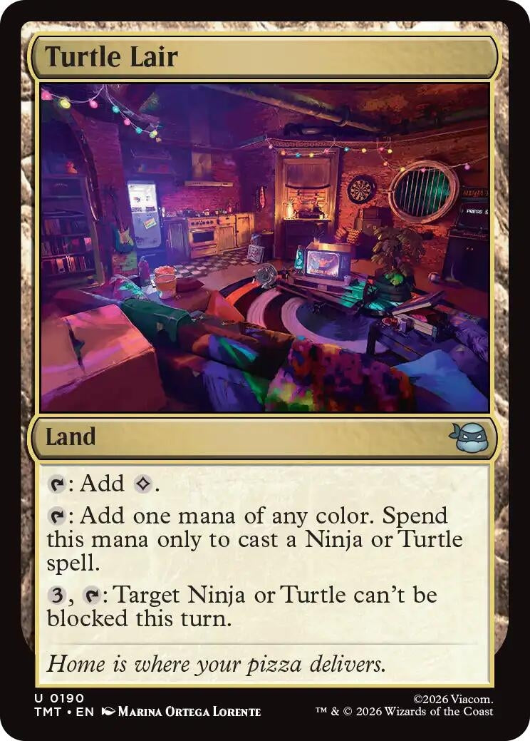 Image for Turtle Lair (190) (Teenage Mutant Ninja Turtles) - Magic: The Gathering