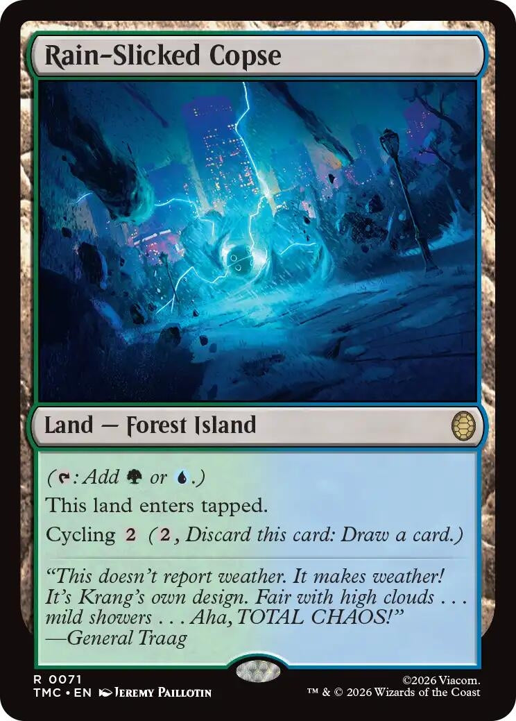 Image for Rain-Slicked Copse (71) (Teenage Mutant Ninja Turtles) - Magic: The Gathering