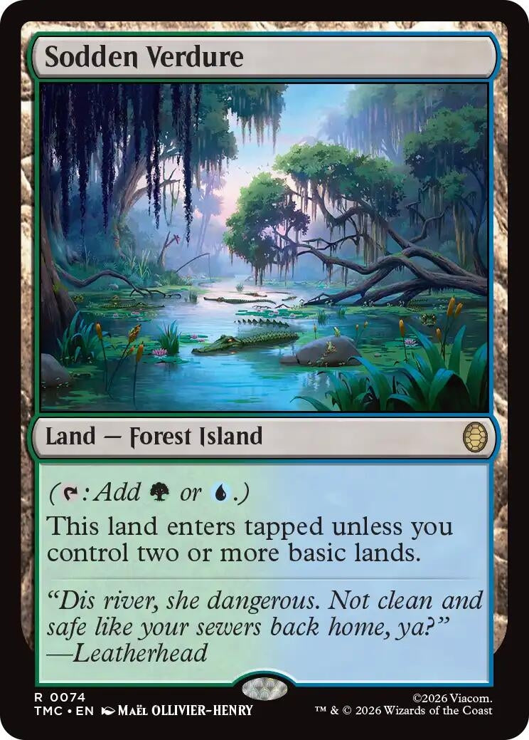 Image for Sodden Verdure (74) (Teenage Mutant Ninja Turtles) - Magic: The Gathering