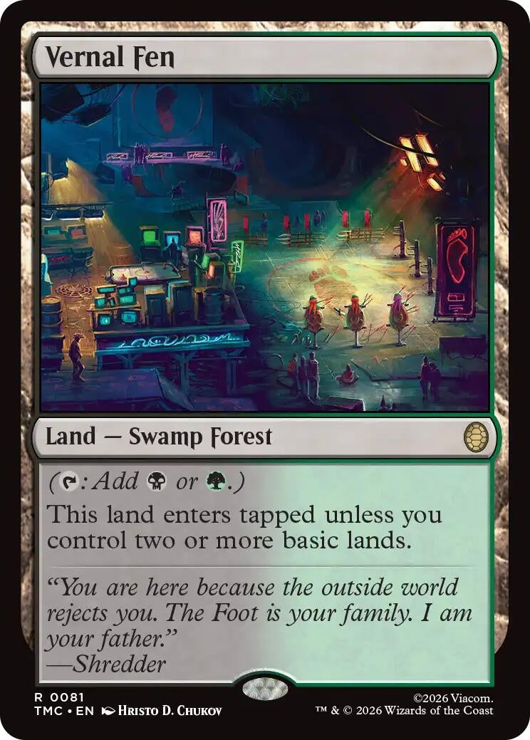 Image for Vernal Fen (81) (Teenage Mutant Ninja Turtles) - Magic: The Gathering