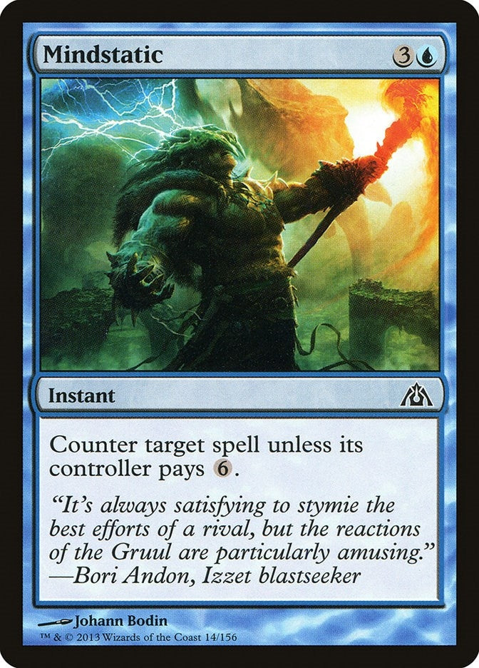 Image for Mindstatic (14) (Dragon's Maze) - Magic: The Gathering
