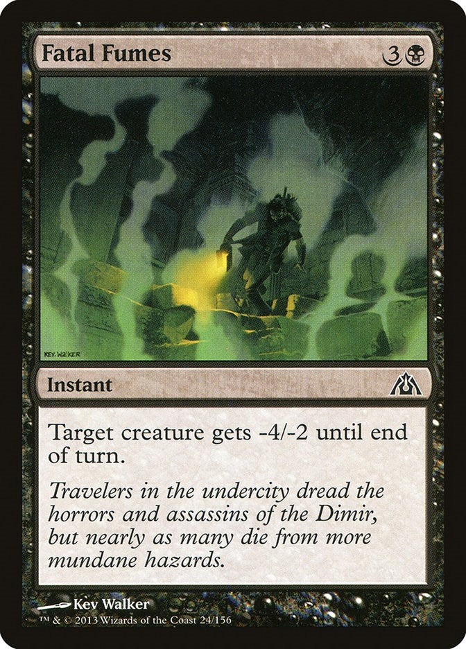 Image for Fatal Fumes (24) (Dragon's Maze) - Magic: The Gathering