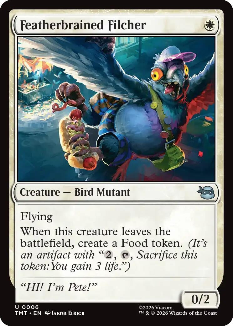 Image for Featherbrained Filcher (6) (Teenage Mutant Ninja Turtles) - Magic: The Gathering
