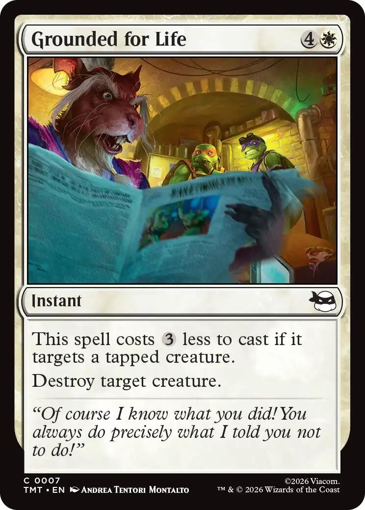 Image for Grounded for Life (7) (Teenage Mutant Ninja Turtles) - Magic: The Gathering