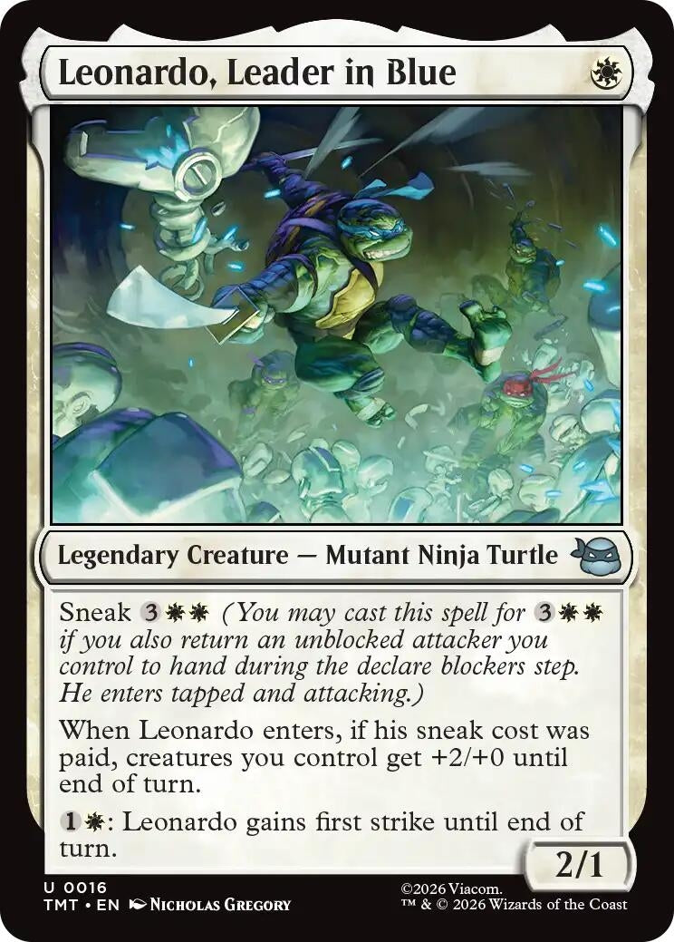 Image for Leonardo, Leader in Blue (16) (Teenage Mutant Ninja Turtles) - Magic: The Gathering