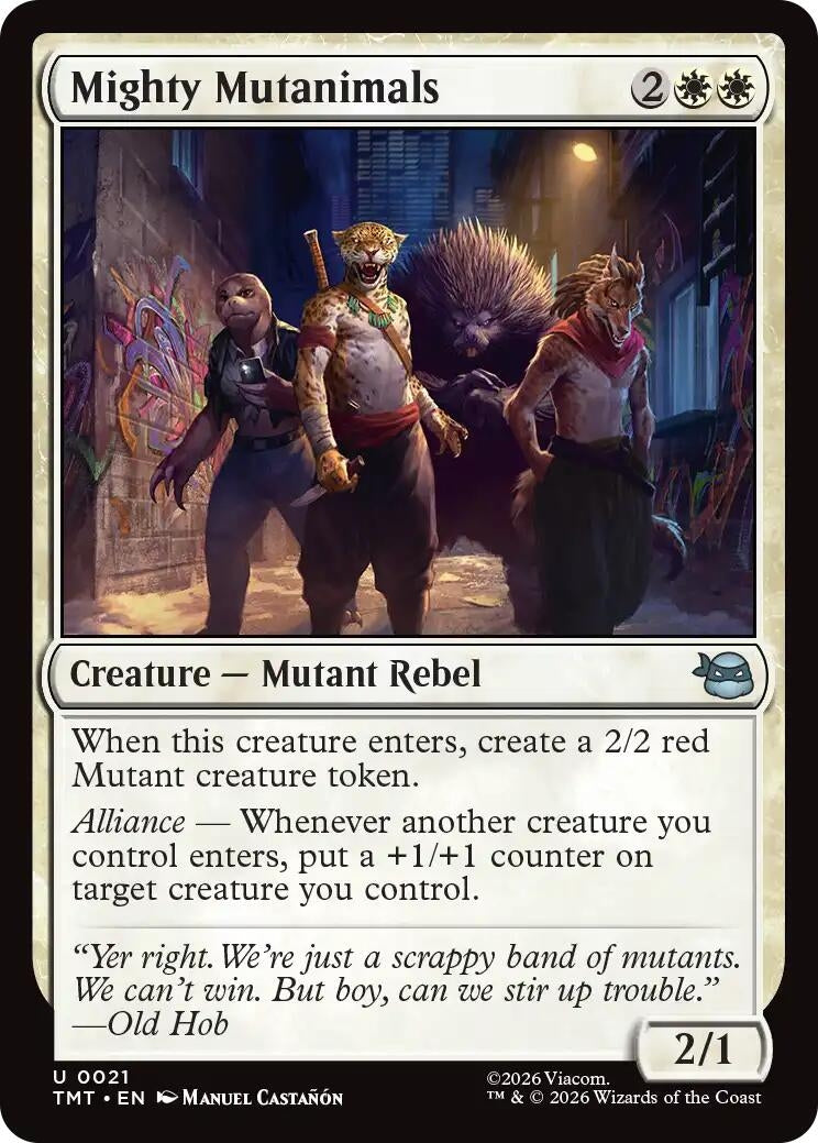 Image for Mighty Mutanimals (21) (Teenage Mutant Ninja Turtles) - Magic: The Gathering