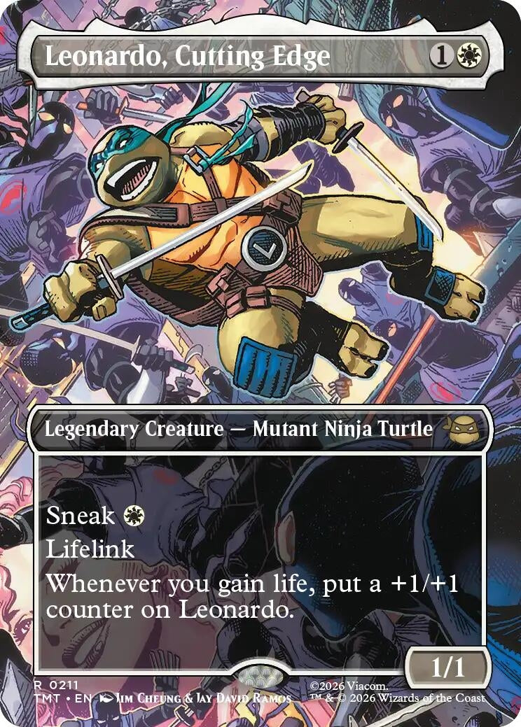 Leonardo, Cutting Edge (Borderless) (211) (Teenage Mutant Ninja Turtles)