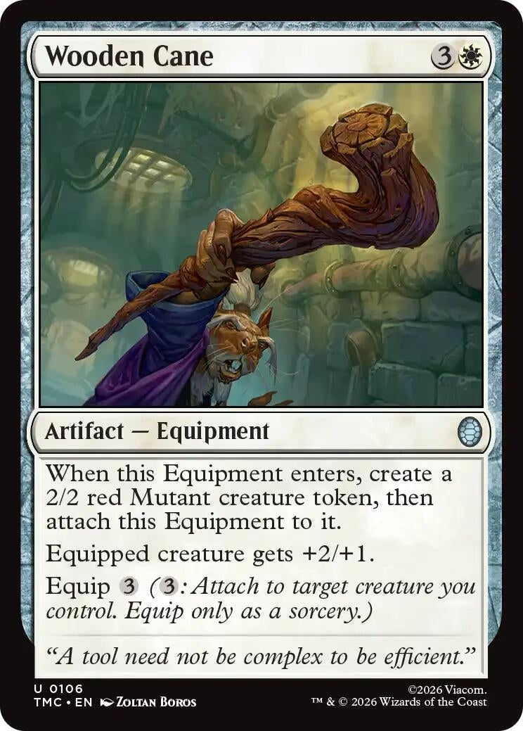 Image for Wooden Cane (106) (Teenage Mutant Ninja Turtles) - Magic: The Gathering