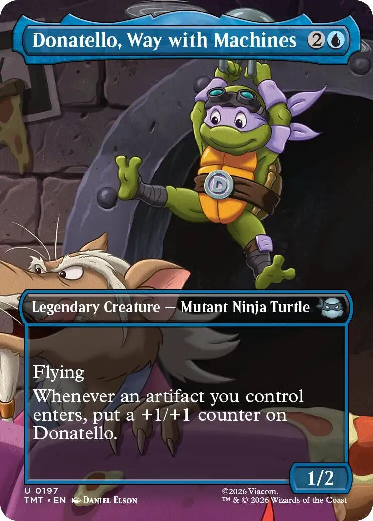 Image for Donatello, Way with Machines (Borderless) (197) (Teenage Mutant Ninja Turtles) - Magic: The Gathering