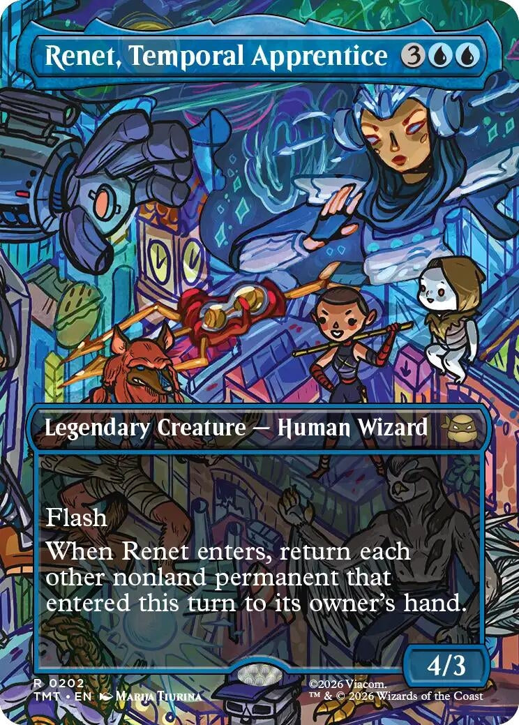 Renet, Temporal Apprentice (Borderless) (202) (Teenage Mutant Ninja Turtles)