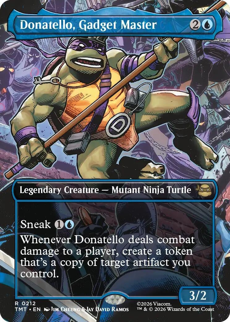 Image for Donatello, Gadget Master (Borderless) (212) (Teenage Mutant Ninja Turtles) - Magic: The Gathering