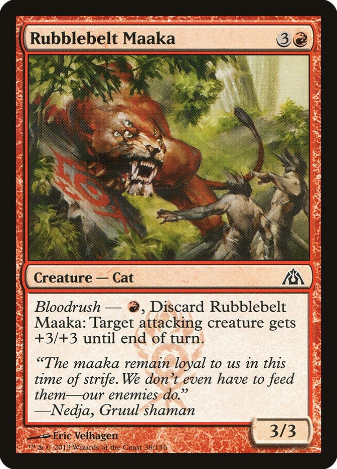 Image for Rubblebelt Maaka (38) (Dragon's Maze) - Magic: The Gathering