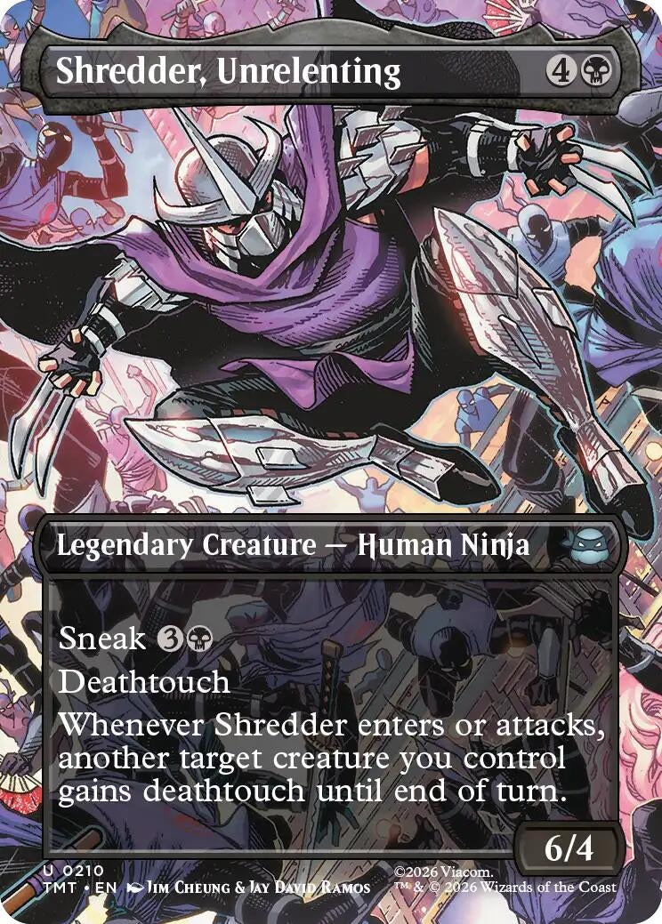 Shredder, Unrelenting (Borderless) (210) (Teenage Mutant Ninja Turtles)