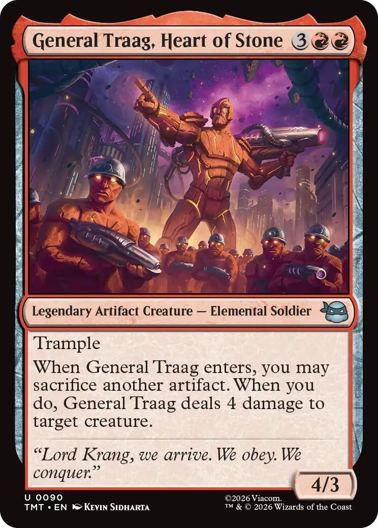 Image for General Traag, Heart of Stone (90) (Teenage Mutant Ninja Turtles) - Magic: The Gathering