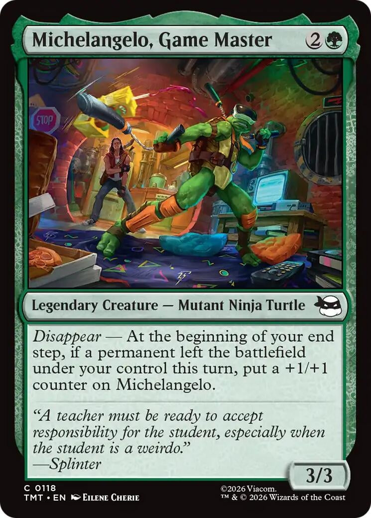 Michelangelo, Game Master (118) (Teenage Mutant Ninja Turtles)