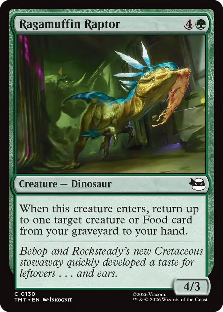 Image for Ragamuffin Raptor (130) (Teenage Mutant Ninja Turtles) - Magic: The Gathering