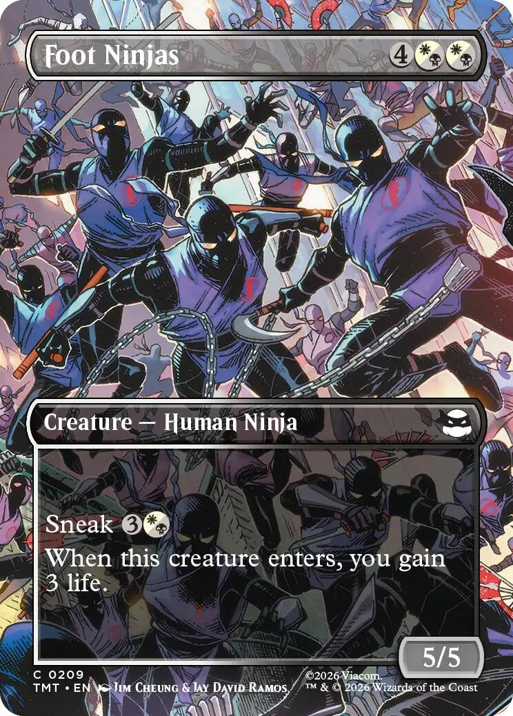 Image for Foot Ninjas (Borderless) (209) (Teenage Mutant Ninja Turtles) - Magic: The Gathering