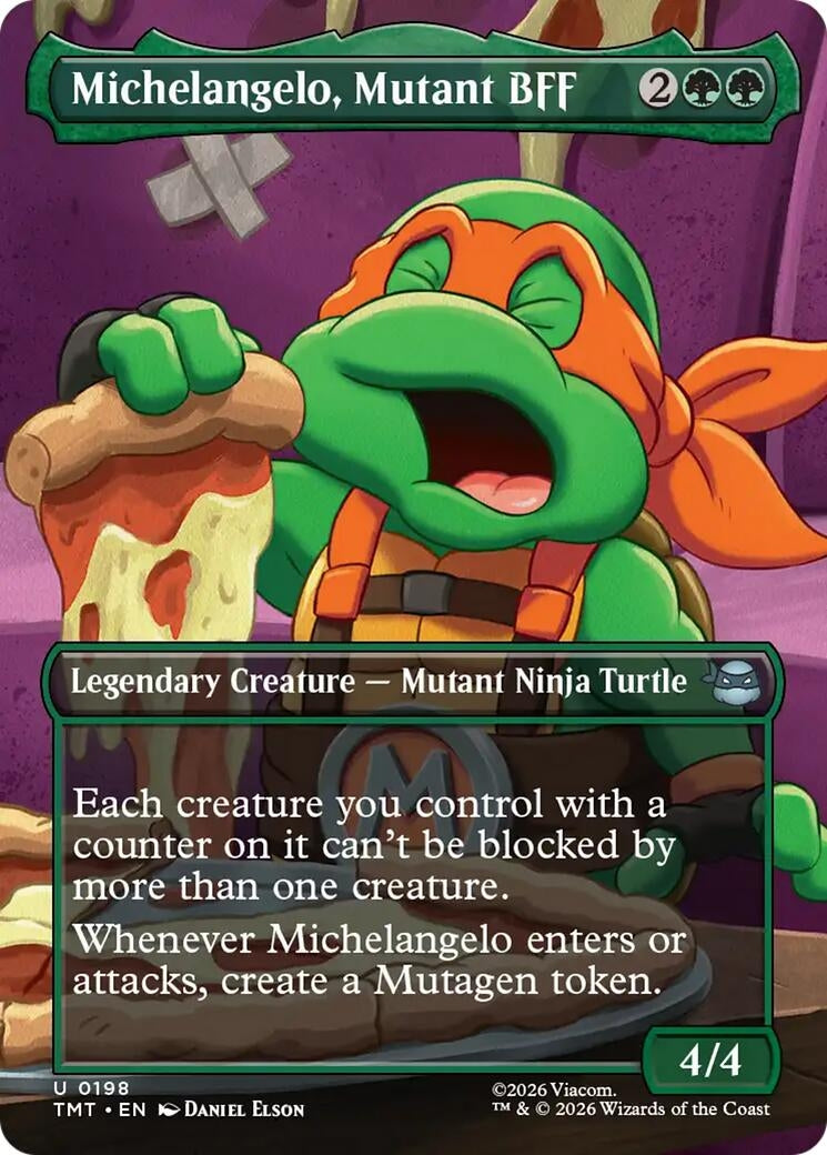 Michelangelo, Mutant BFF (Borderless) (198) (Teenage Mutant Ninja Turtles)