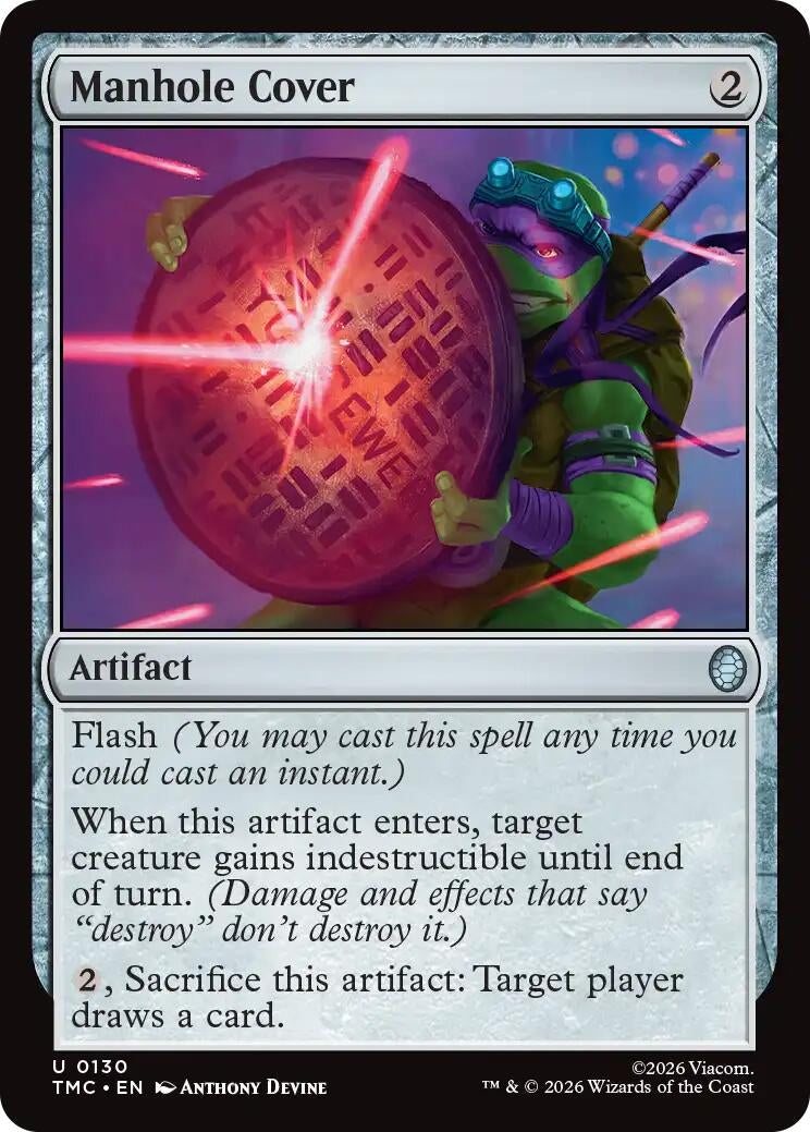 Image for Manhole Cover (130) (Teenage Mutant Ninja Turtles) - Magic: The Gathering