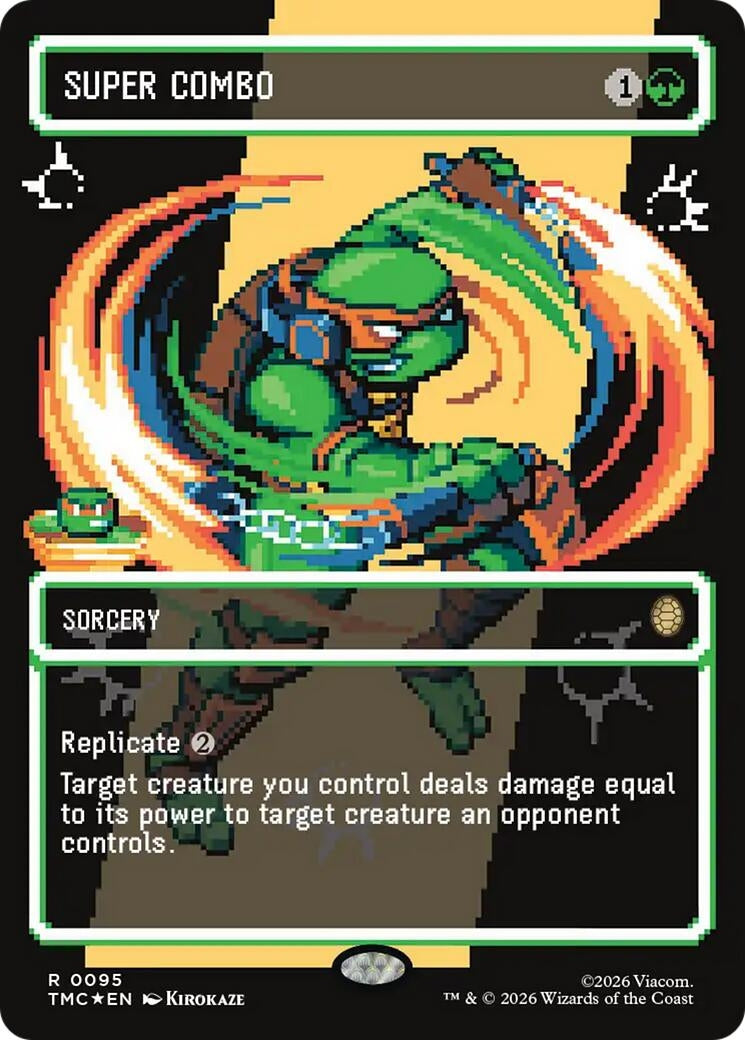 Super Combo (Borderless) (Surge Foil) (95) (Teenage Mutant Ninja Turtles)