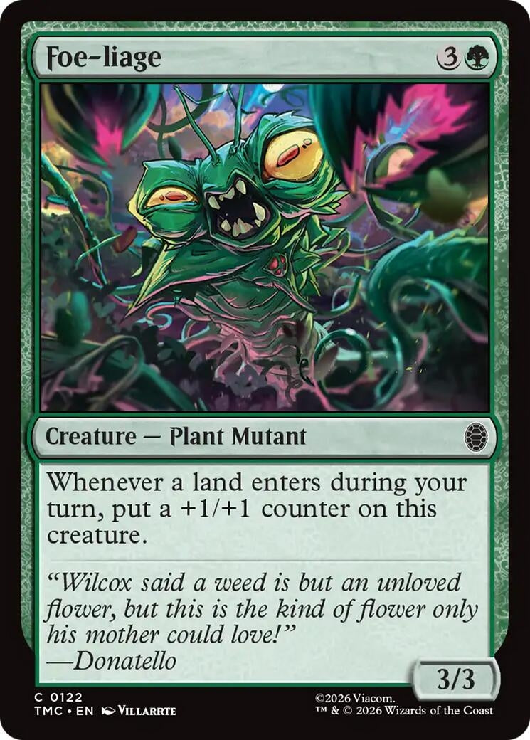 Image for Foe-liage (122) (Teenage Mutant Ninja Turtles) - Magic: The Gathering