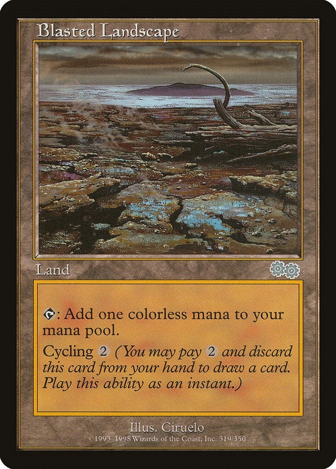 Image for Blasted Landscape (319) (Urza's Saga) - Magic: The Gathering