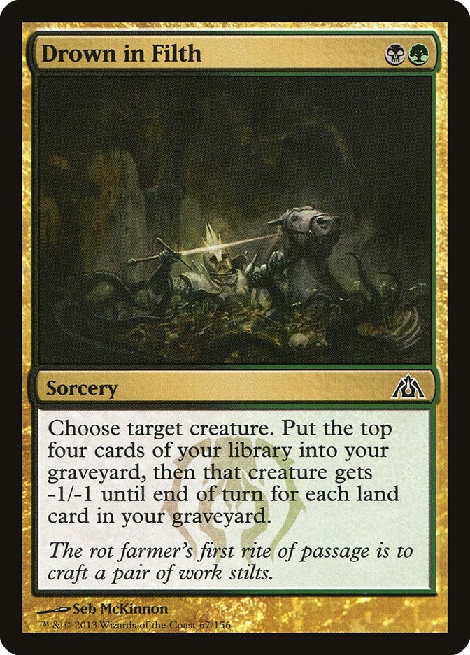 Image for Drown in Filth (67) (Dragon's Maze) - Magic: The Gathering