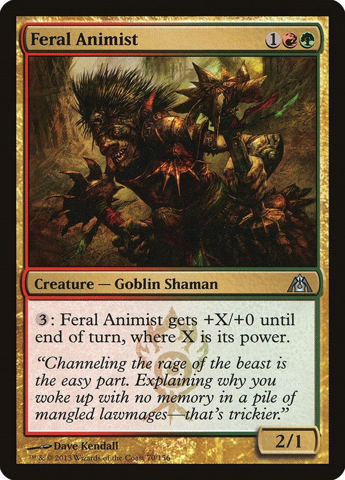 Image for Feral Animist (70) (Dragon's Maze) - Magic: The Gathering