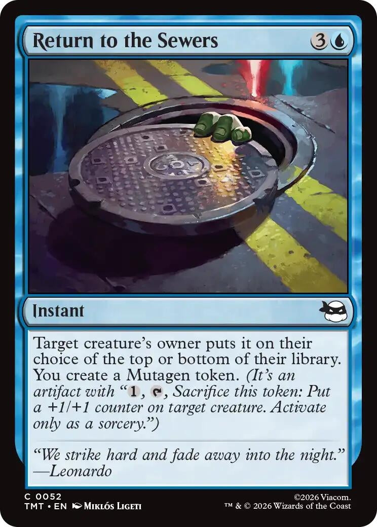 Image for Return to the Sewers (52) (Teenage Mutant Ninja Turtles) - Magic: The Gathering