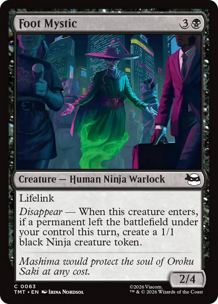 Image for Foot Mystic (63) (Teenage Mutant Ninja Turtles) - Magic: The Gathering