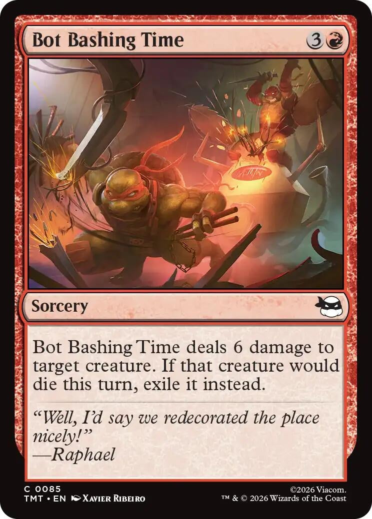 Image for Bot Bashing Time (85) (Teenage Mutant Ninja Turtles) - Magic: The Gathering