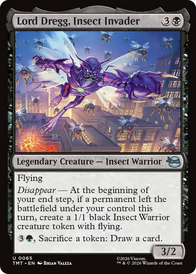 Image for Lord Dregg, Insect Invader (65) (Teenage Mutant Ninja Turtles) - Magic: The Gathering
